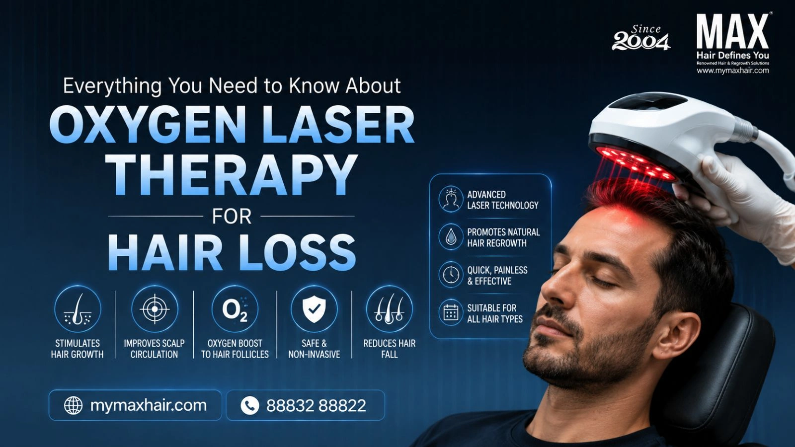 Oxygen Laser Therapy for Hair Loss