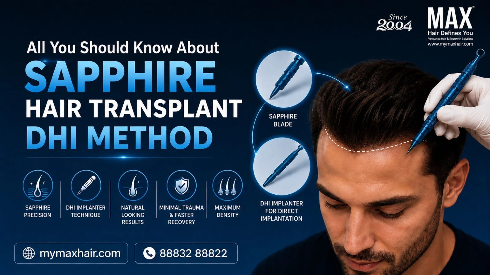 Sapphire Hair Transplant DHI Method